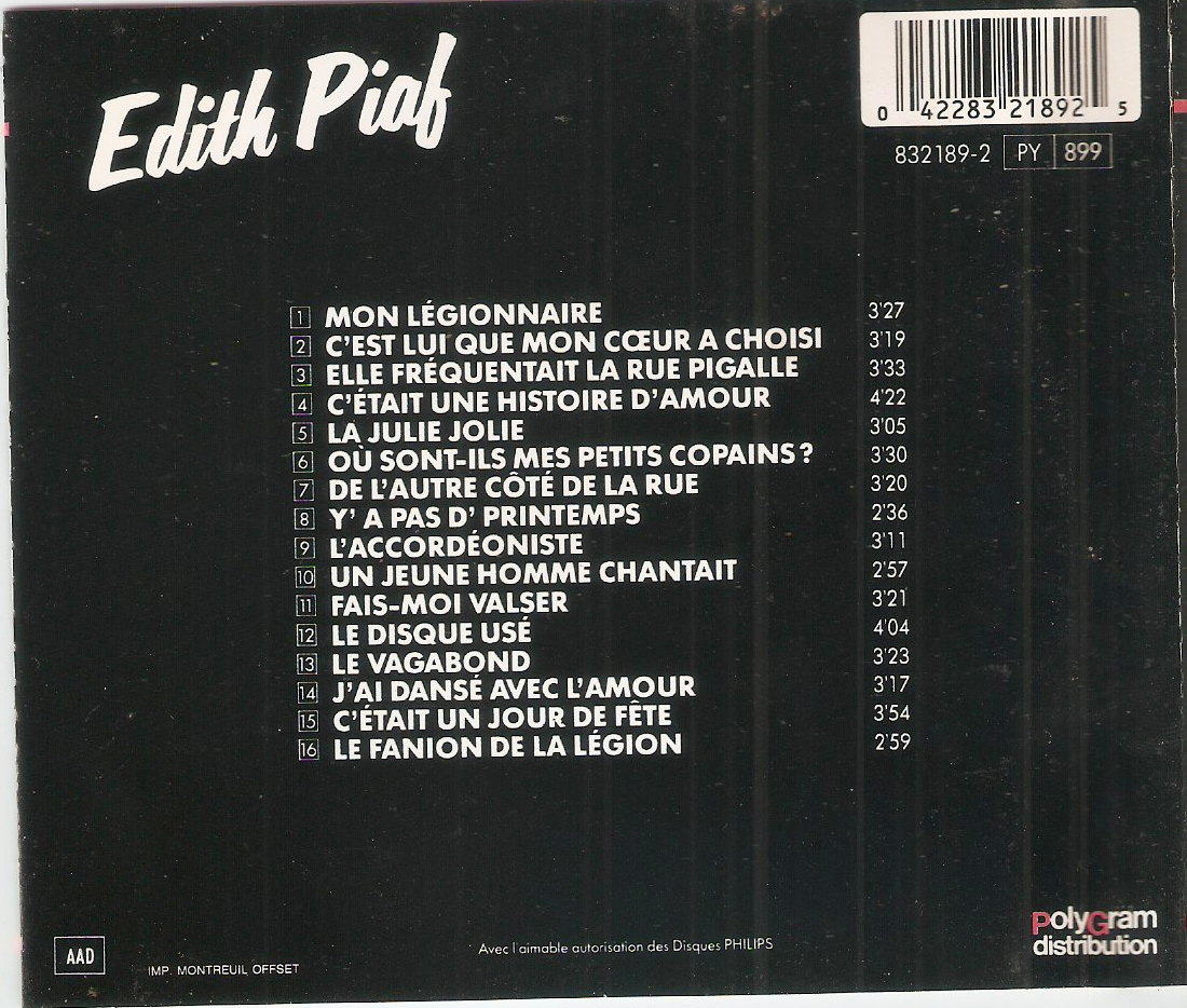 Edith Piaf - Master Serie