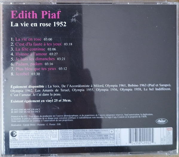 Edith Piaf - La Vie En Rose 1952