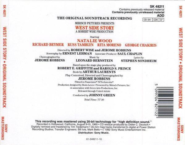 Leonard Bernstein - West Side Story - The Original Sound Track Recording