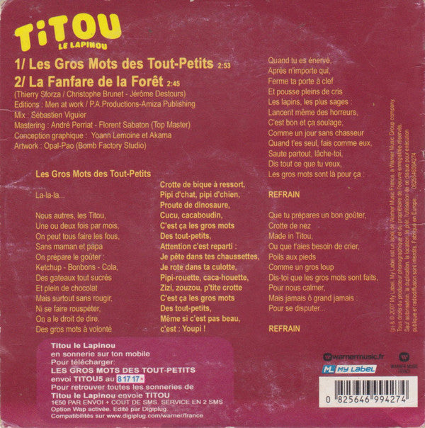 Titou Le Lapinou - Les Gros Mots Des Tout-Petits