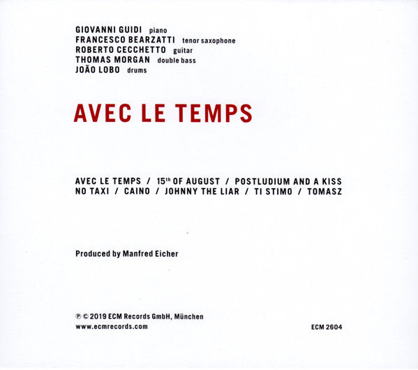 Giovanni Guidi - Avec Le Temps