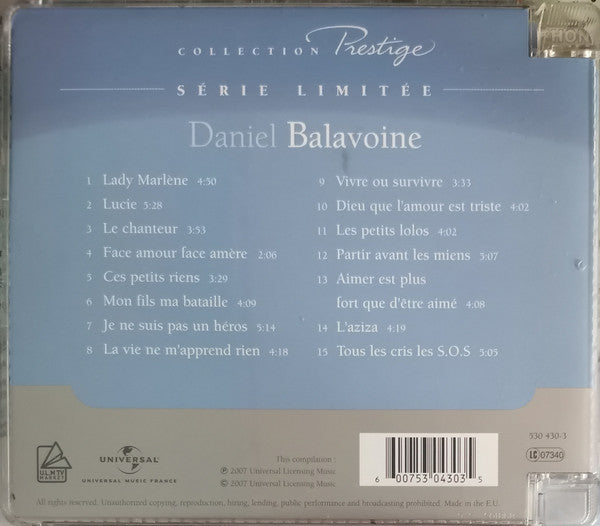 Daniel Balavoine - Collection Prestige