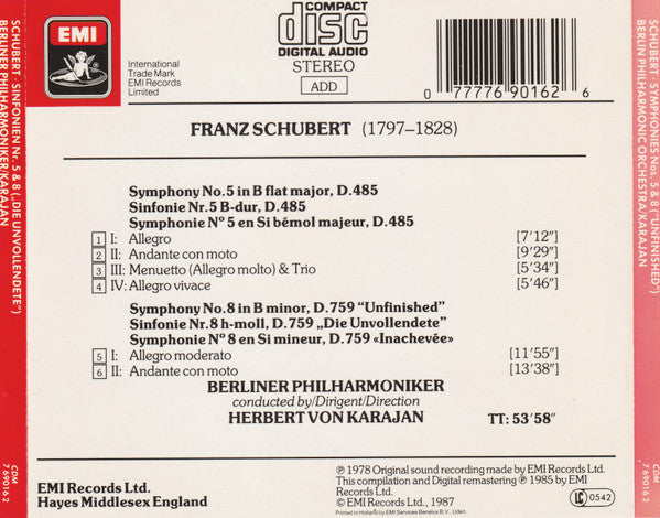 Franz Schubert - Symphonies Nos.5 & 7