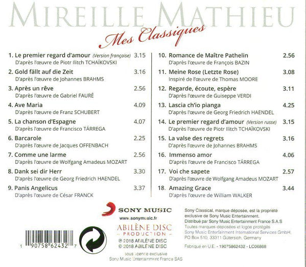 Mireille Mathieu - Mes Classiques