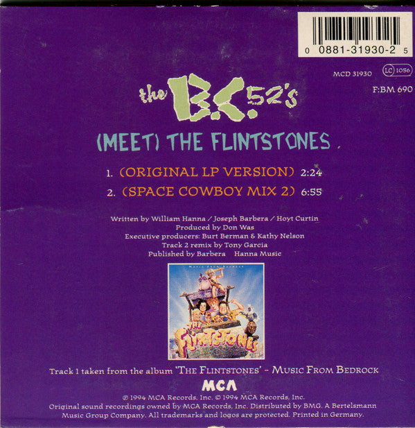 The B-52-s - The Flintstones