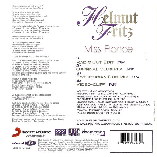 Helmut Fritz - Miss France