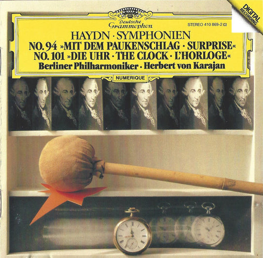 Joseph Haydn, Berliner Philharmoniker • Herbert von Karajan - Symphonien No. 94 »Mit Dem Paukenschlag = Surprise« • No. 101 »Die Uhr = The Clock = L'Horloge«