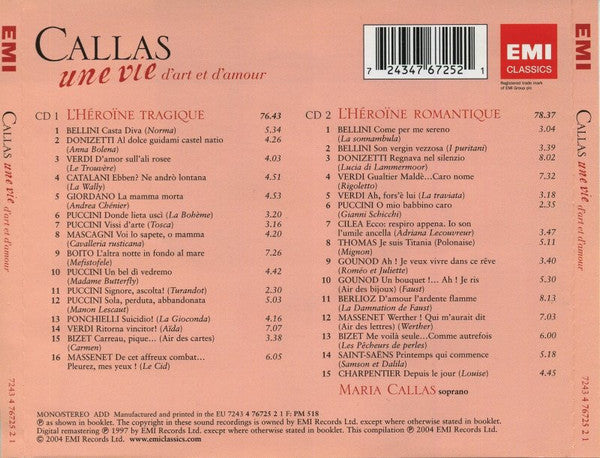 Maria Callas - Une Vie D'art Et D'amour