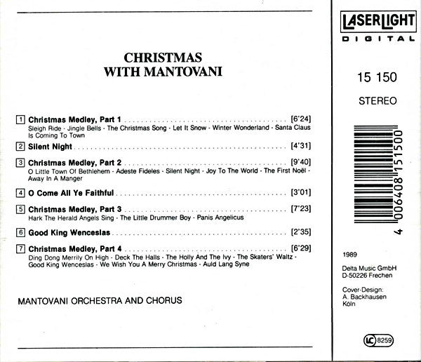 Mantovani And His Orchestra And Mantovani And His Chorus - Christmas With Mantovani