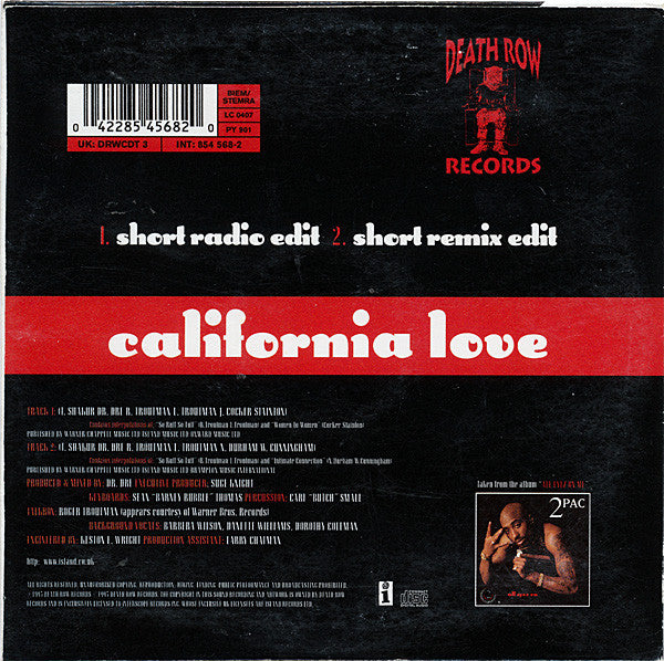 2Pac Featuring Dr. Dre - California Love