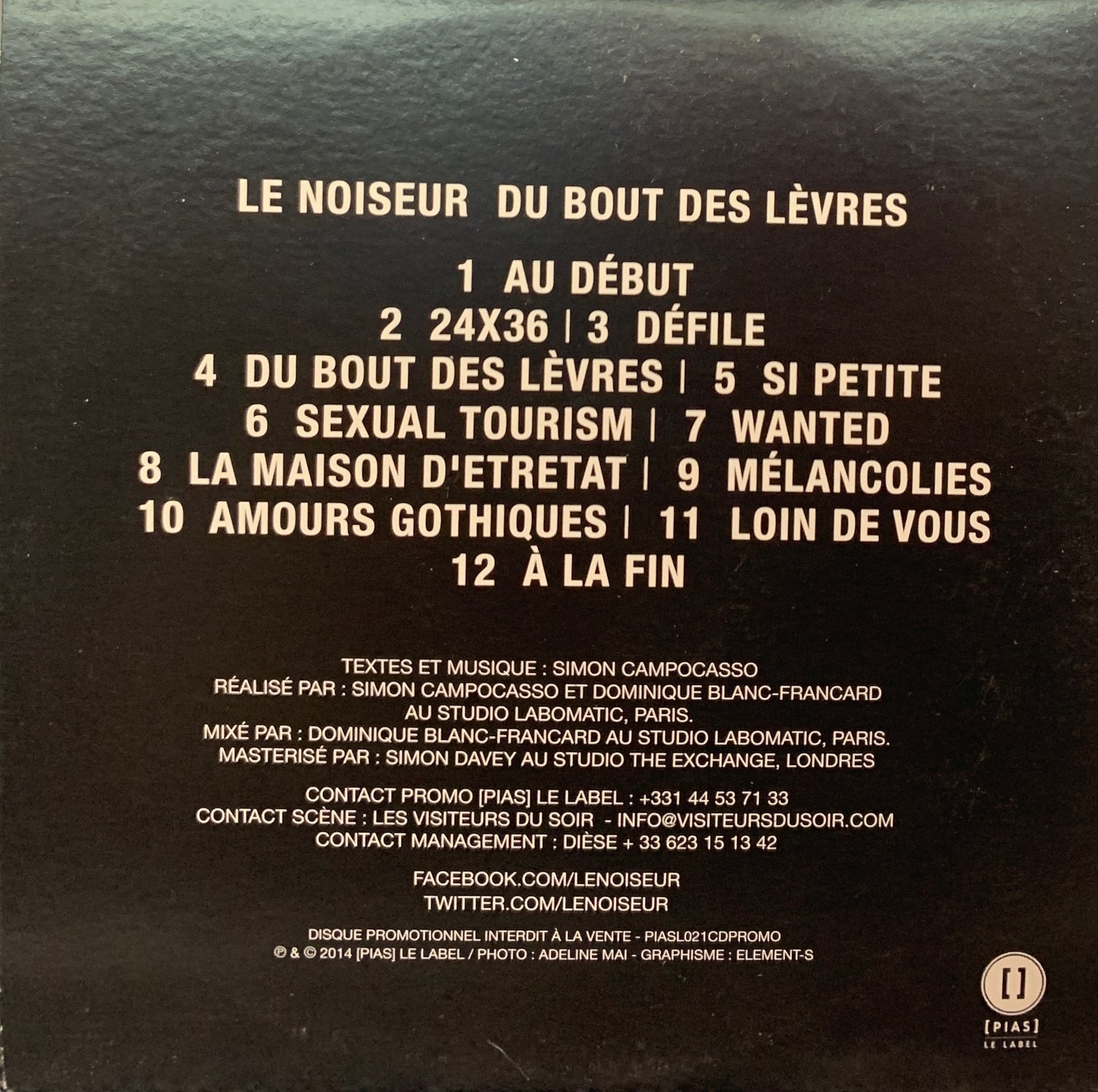 Le Noiseur - Du Bout Des Lèvres