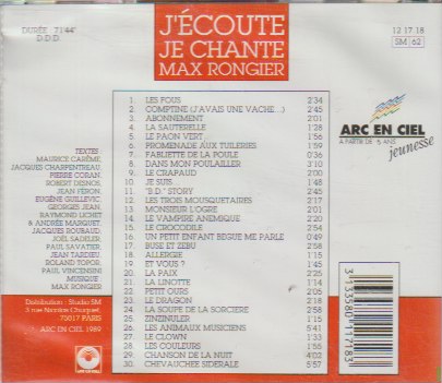 j'écoute je chante max rongier