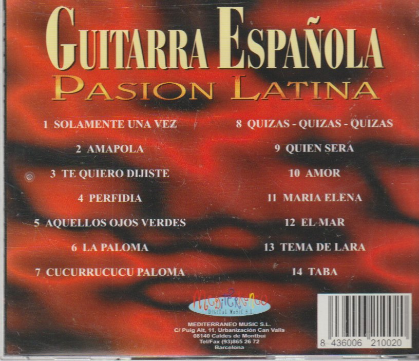 Chico Garcia Guitarra Y Orquesta – Guitarra Española - Pasion Latina