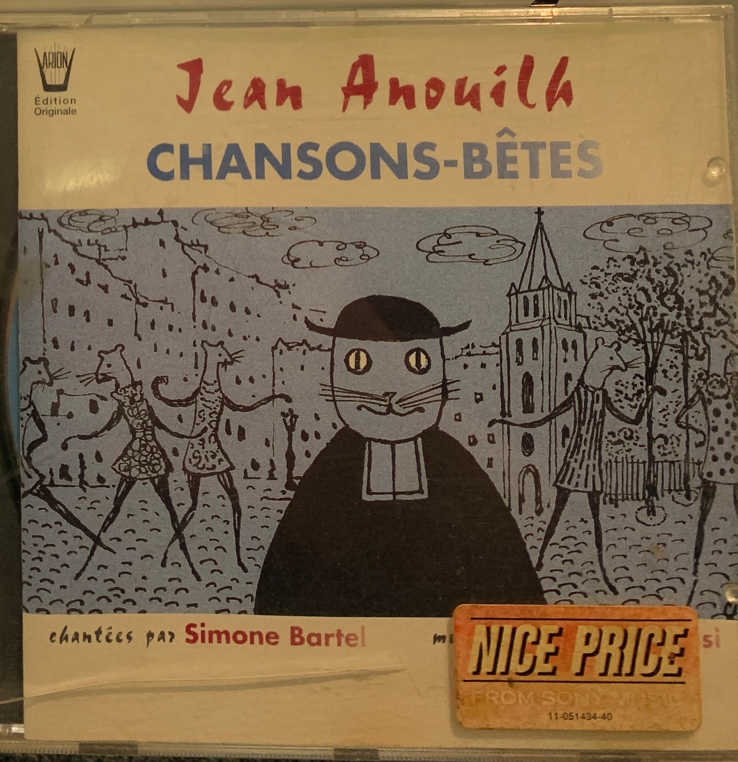 Simone Bartel - Jean Anouilh Chansons-bêtes