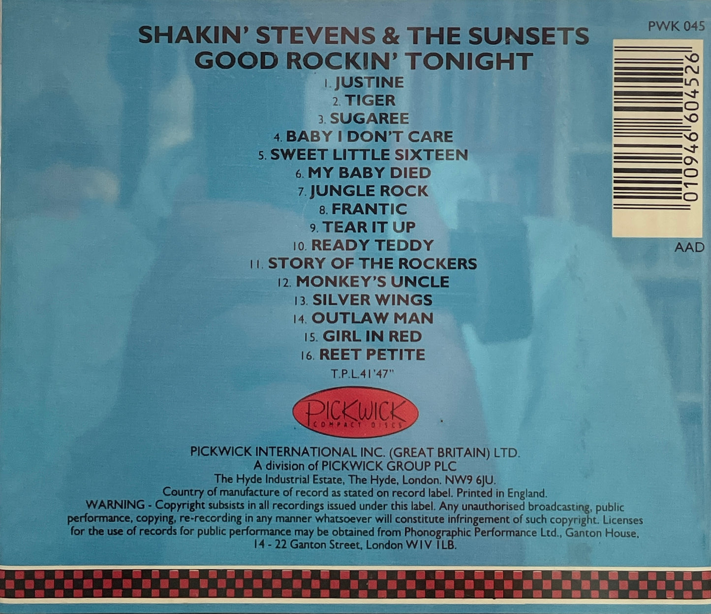 Shakin' Stevens And The Sunsets - Good Rockin' Tonight