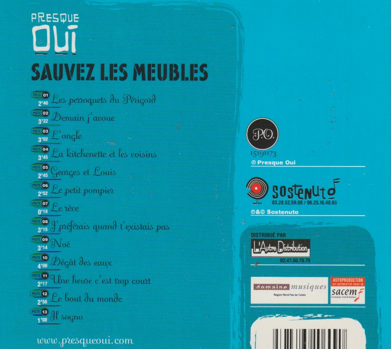 Presque Oui - Sauvez Les Meubles