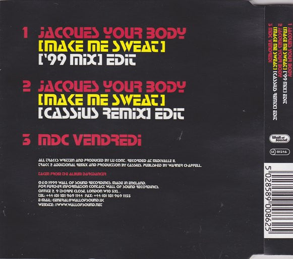 Les Rythmes Digitales - Jacques Your Body (Make Me Sweat) '99 Mix