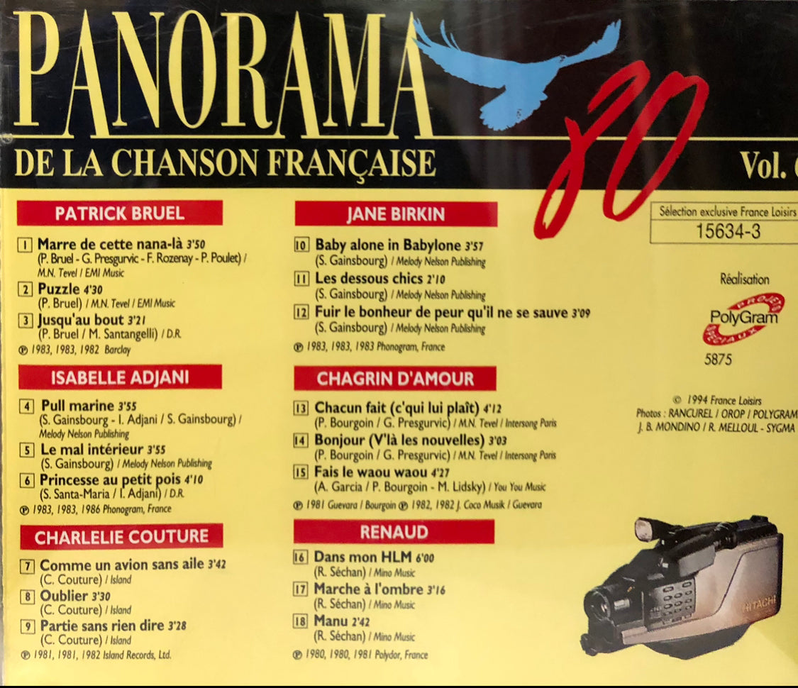 Panorama De La Chanson Française 80 Vol. 6