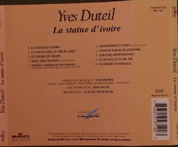 Yves Duteil - La Statue D'Ivoire