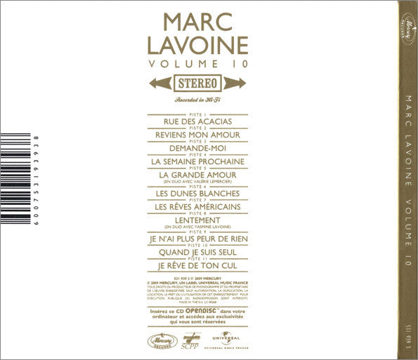 Marc Lavoine – Volume 10