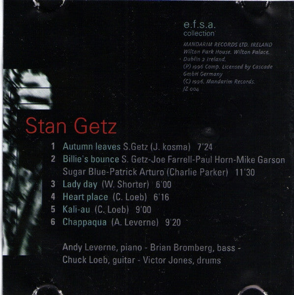 Stan Getz – Jazz Masters (100 Ans De Jazz)