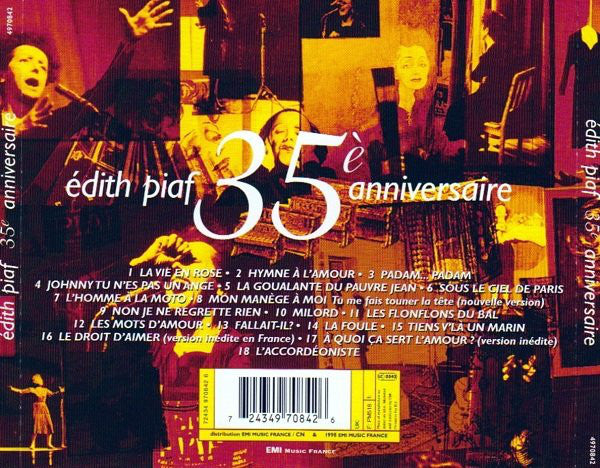 Edith Piaf - 35è Anniversaire