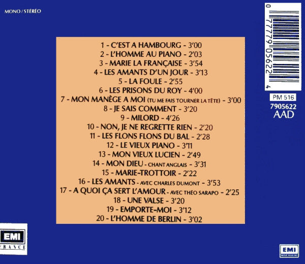 Édith Piaf - 25e Anniversaire  Volume 2