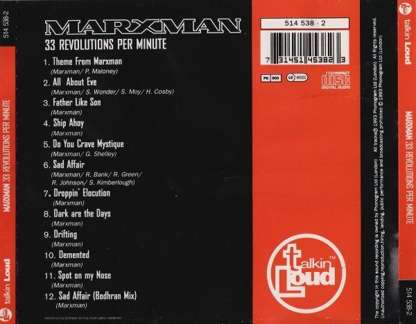 Marxman – 33 Revolutions Per Minute