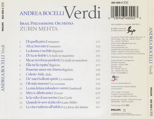 Andrea Bocelli – Verdi