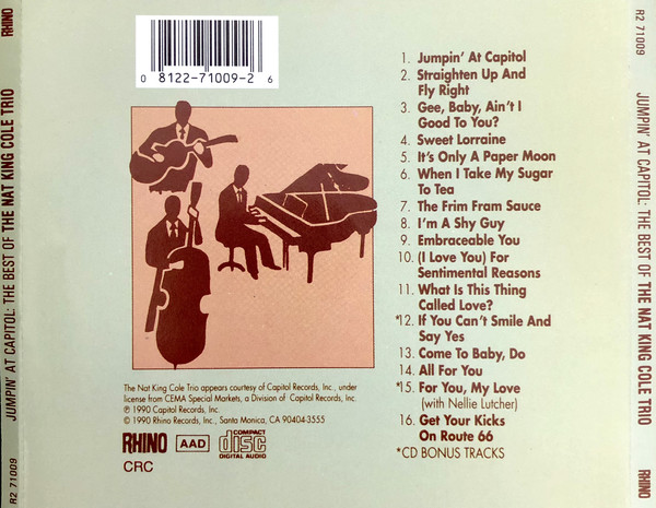 The Nat King Cole Trio – Jumpin' At Capitol: The Best Of The Nat King Cole Trio