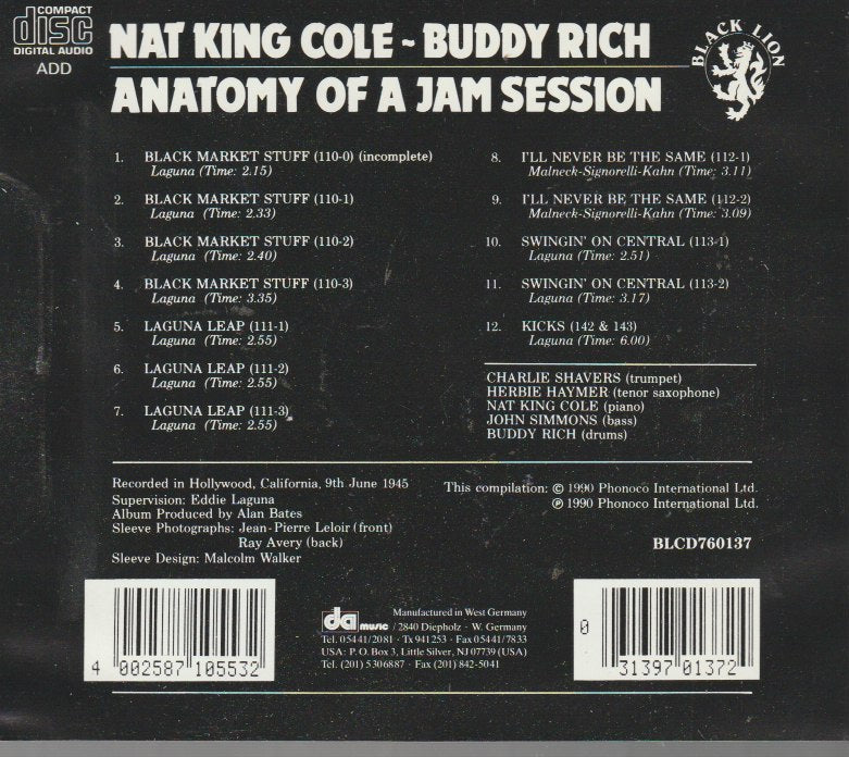 Nat King Cole - Buddy Rich - Anatomy Of A Jam Session