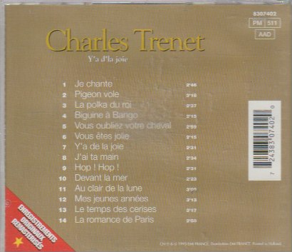 CHARLES TRENET - Y'A D' LA JOIE