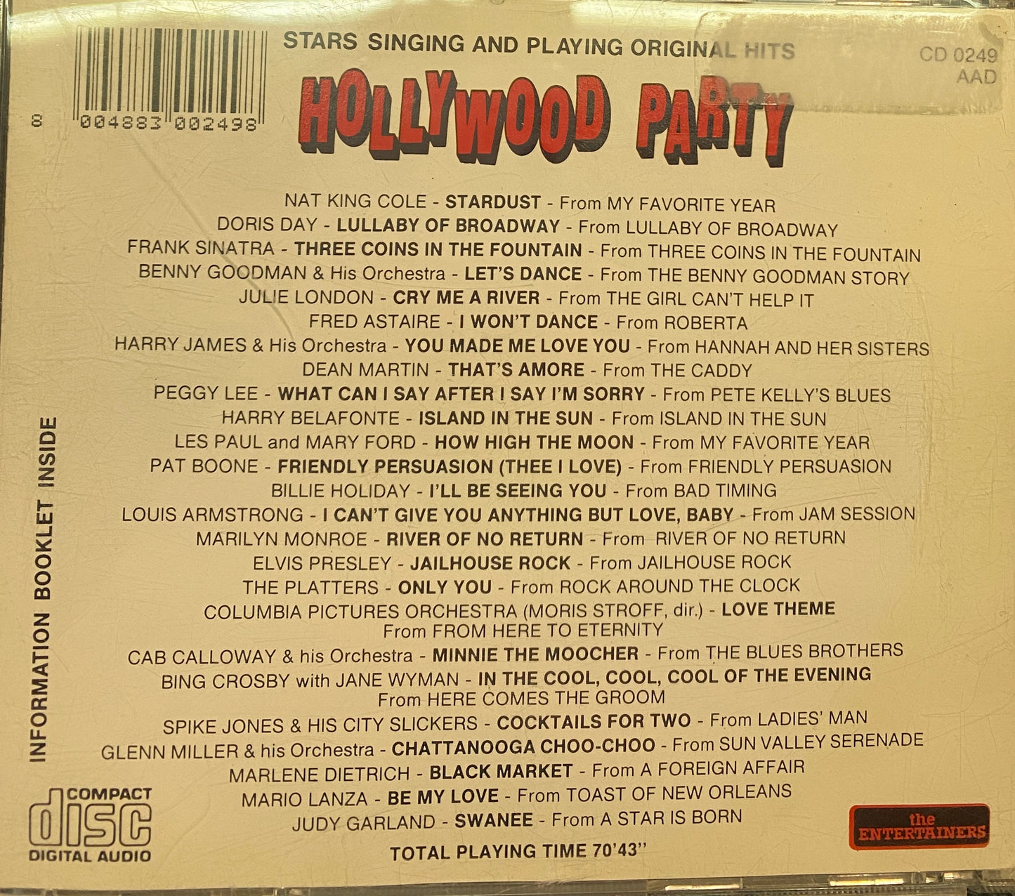 The Entertainers - Hollywood Party