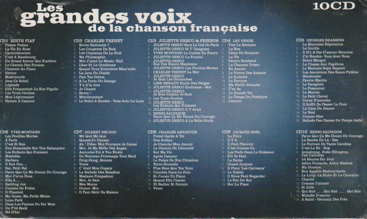 Les Grandes Voix De La Chanson Française