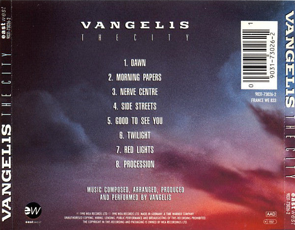 Vangelis The City Cdshop 